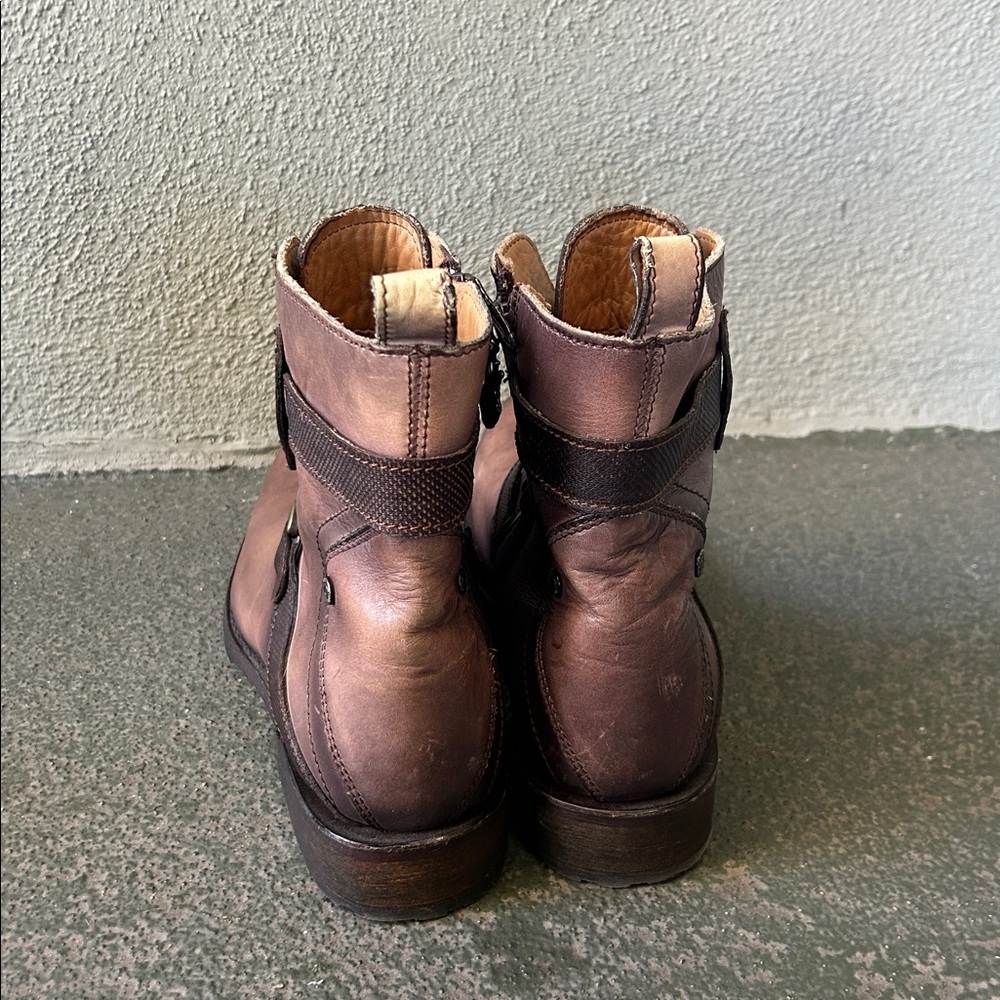 Cuadra Urban Boots Brown Sz 9 Moto Style Western - Picture 3 of 10